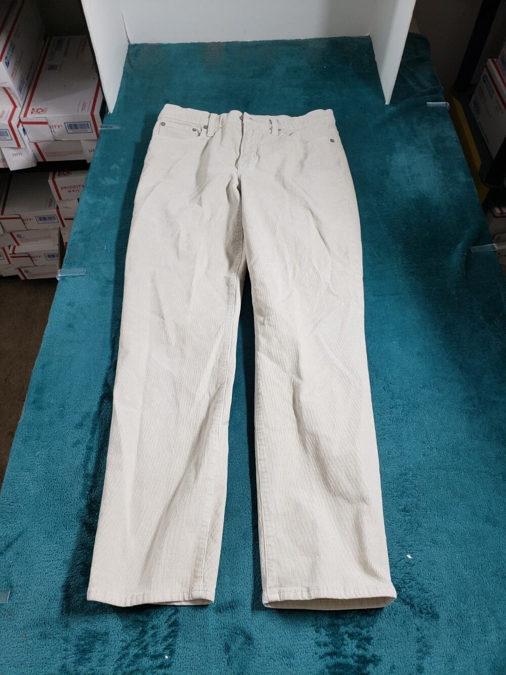 J.Crew Jeans Size 29 Women Gray Pants Stretch Corduroy Mid Rise Vintage Straight